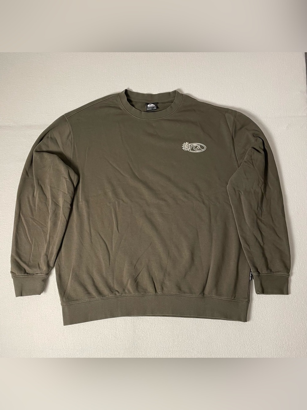 Quicksilver Sweatshirt Men’s Women’s XXL Moss green Surf Skate lifestyle fit